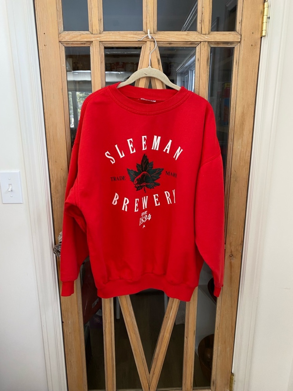 Red Sleeman Brewery Crewneck Sweatshirt